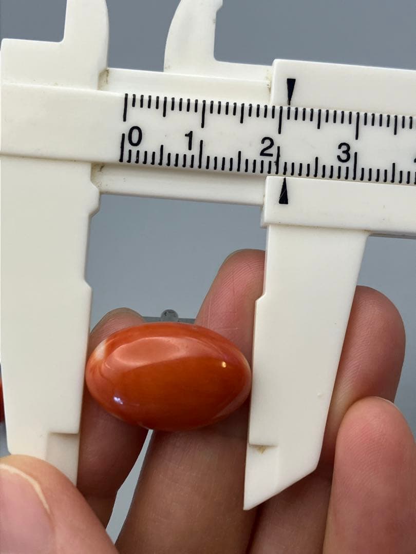カフスボタン カフリンクス　本珊瑚　天然珊瑚　メンズ
