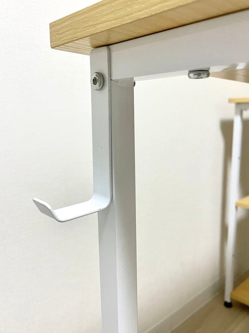 【美品】【送料込み】ODK ナチュラル ホワイト 幅110cm デスク ２セット