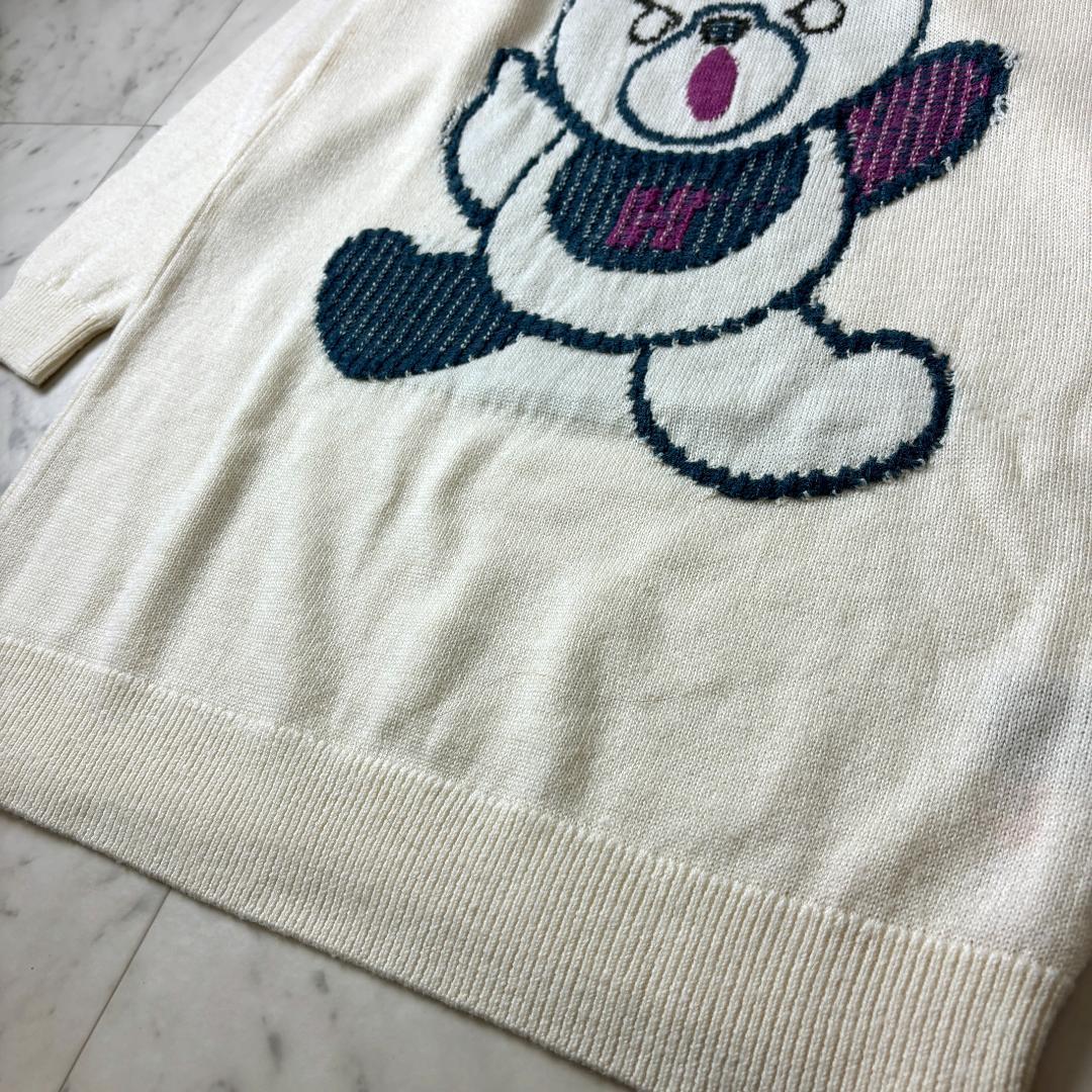 ヒステリックグラマー PATCH BEARジャカード ワンピース フリー クマ