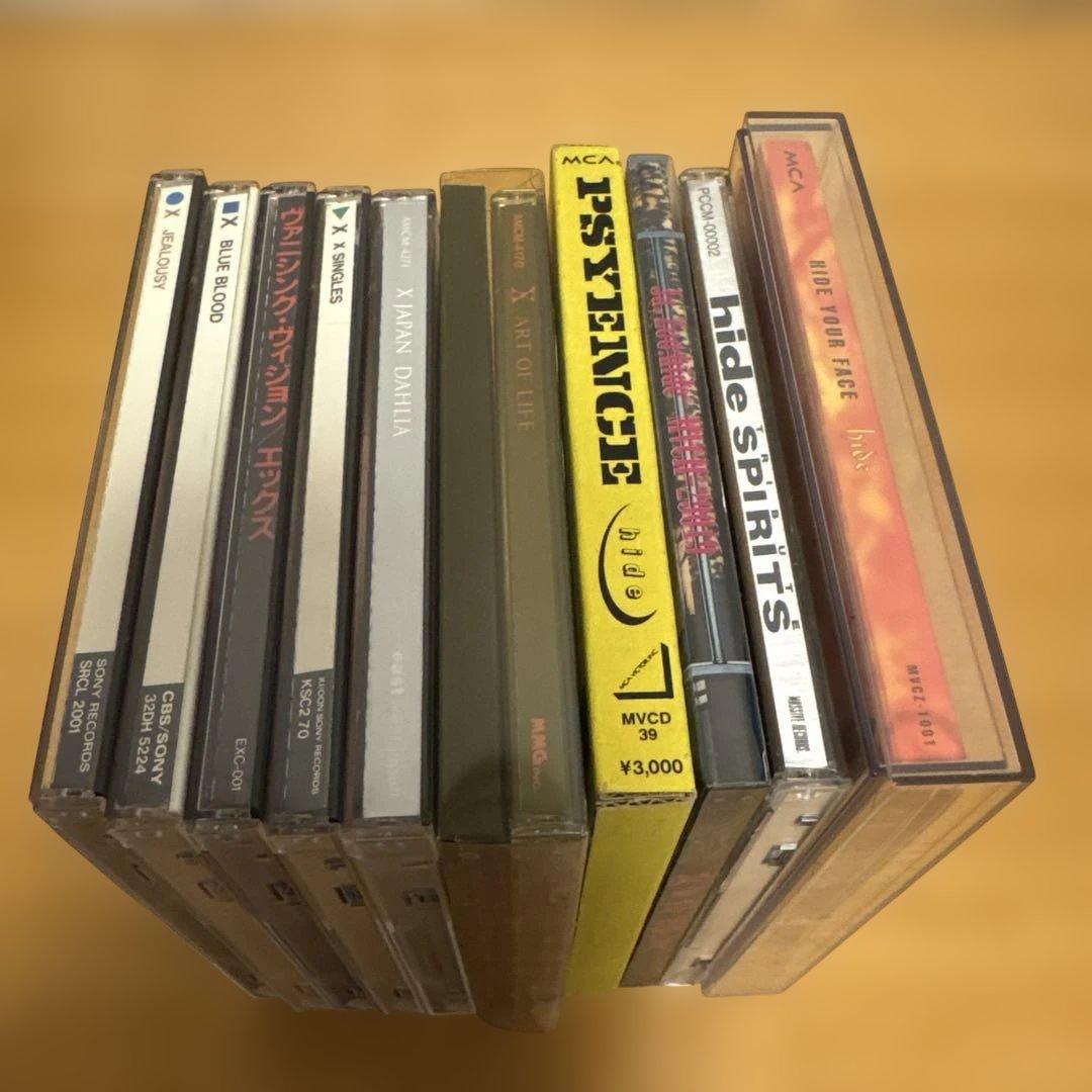 【美品】Ｘ、HIDE／CD10枚セットJealousy Blue Bloodなど