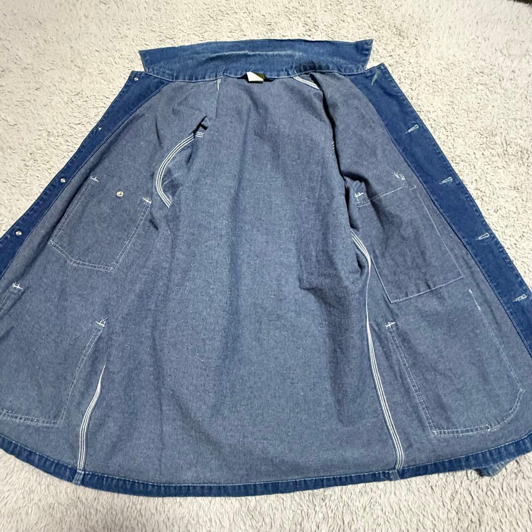 70s OSHKOSH B'GOSH デニムカバーオール ヴィンテージ 首振り金