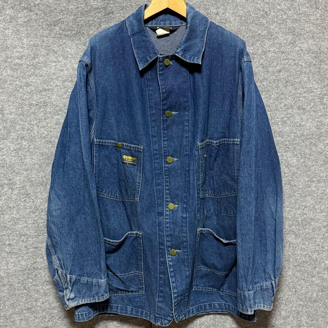 70s OSHKOSH B'GOSH デニムカバーオール ヴィンテージ 首振り金