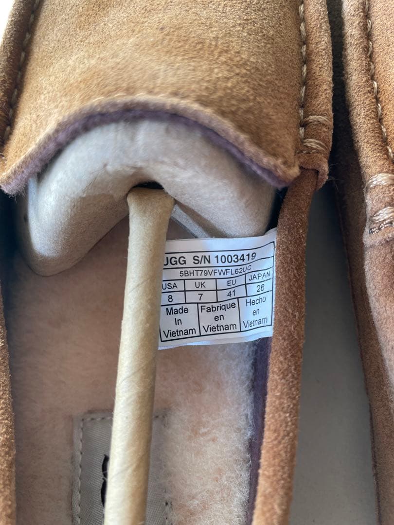 UGG アグ　モカシン 　茶色　メンズ 26cm