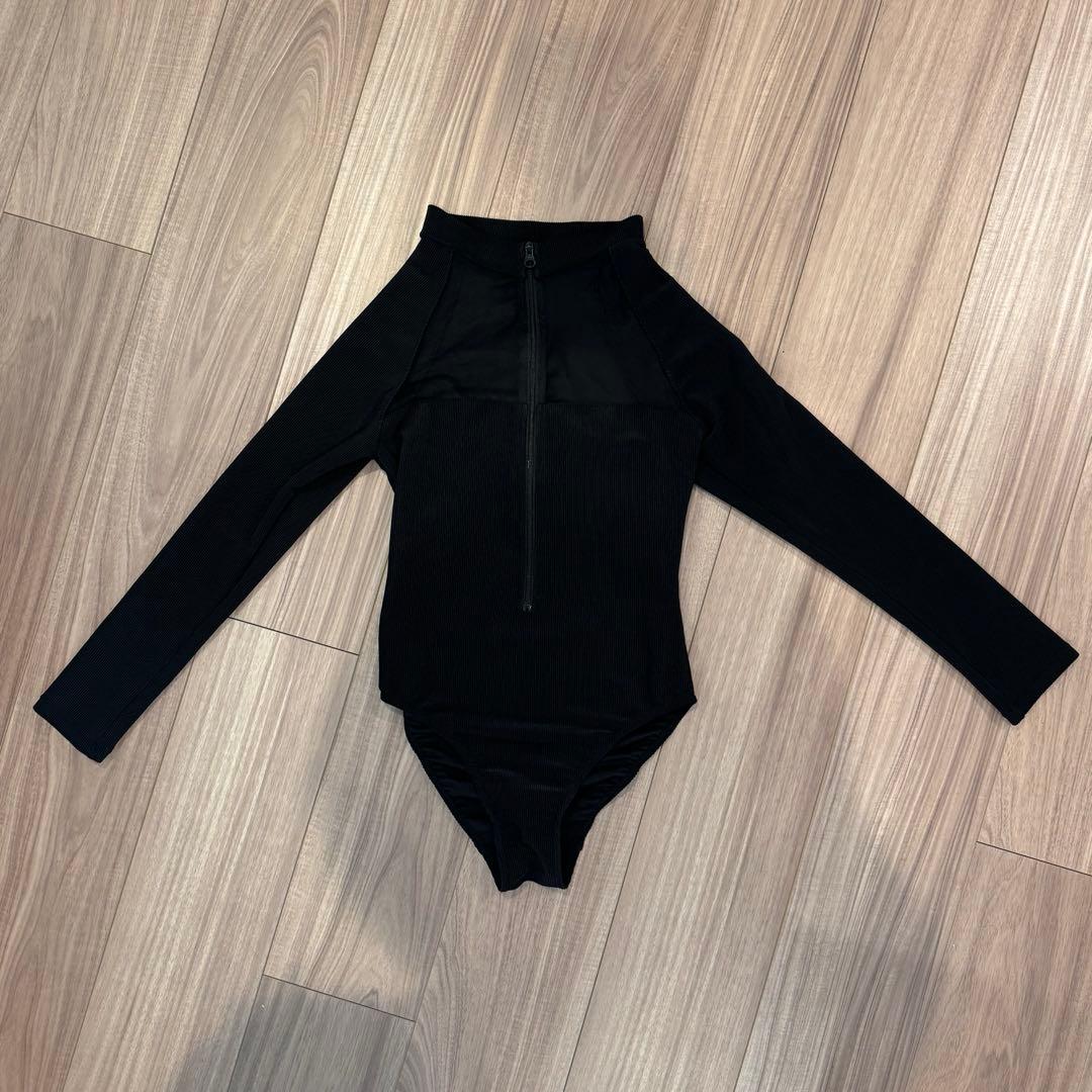 【完売品】Pharfaite ハイネックボディスーツ ブラック