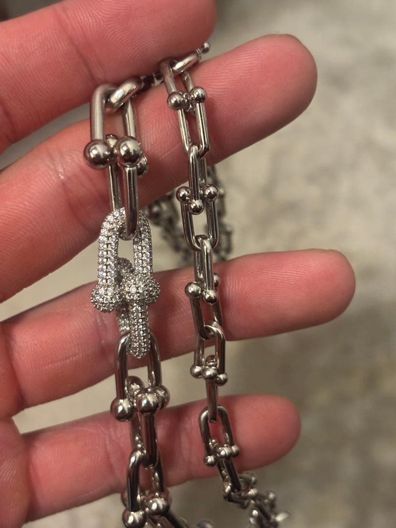 Tiffany ノベルティ品　シルバーリンクチェーンネックレス