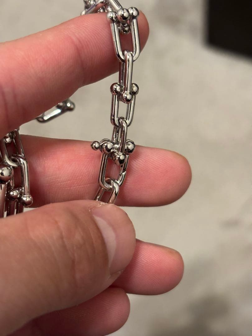 Tiffany ノベルティ品　シルバーリンクチェーンネックレス