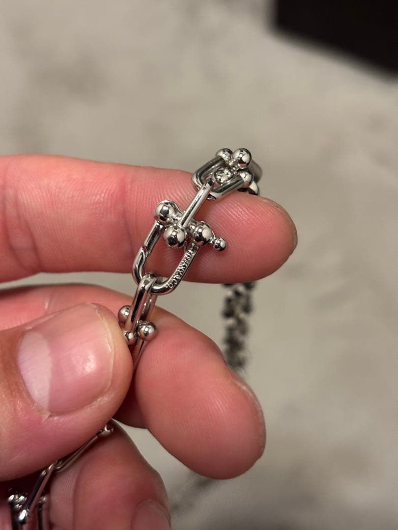 Tiffany ノベルティ品　シルバーリンクチェーンネックレス