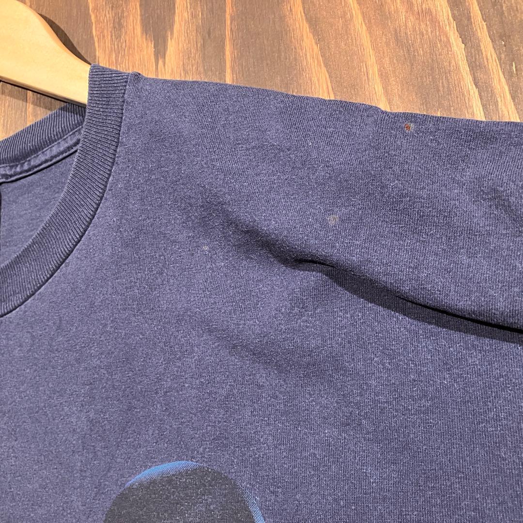 訳あり　USA製 disney ミッキー ネイビー　リンク　tシャツ XL 両面