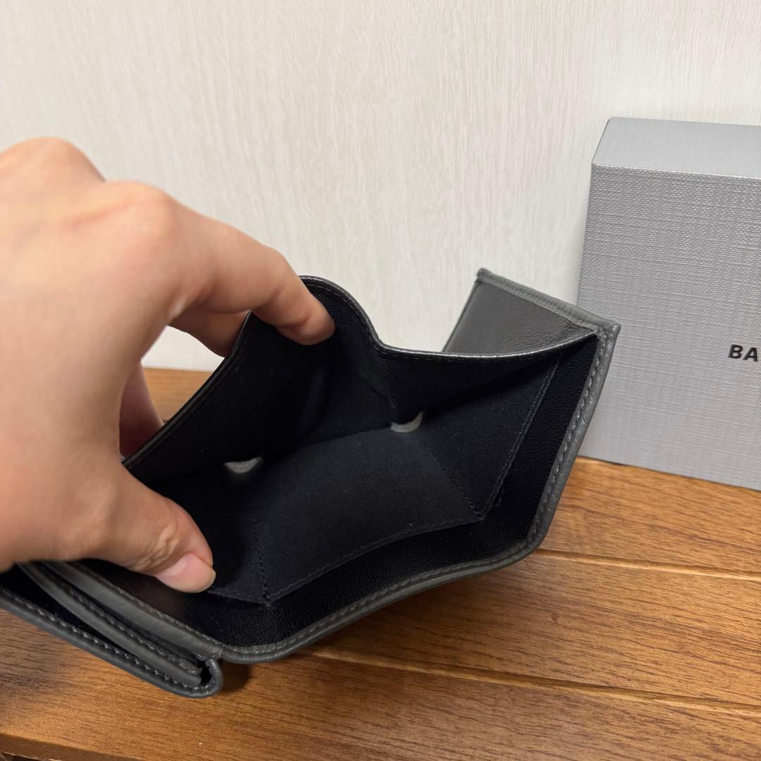 BALENCIAGA 三つ折り財布 グレー