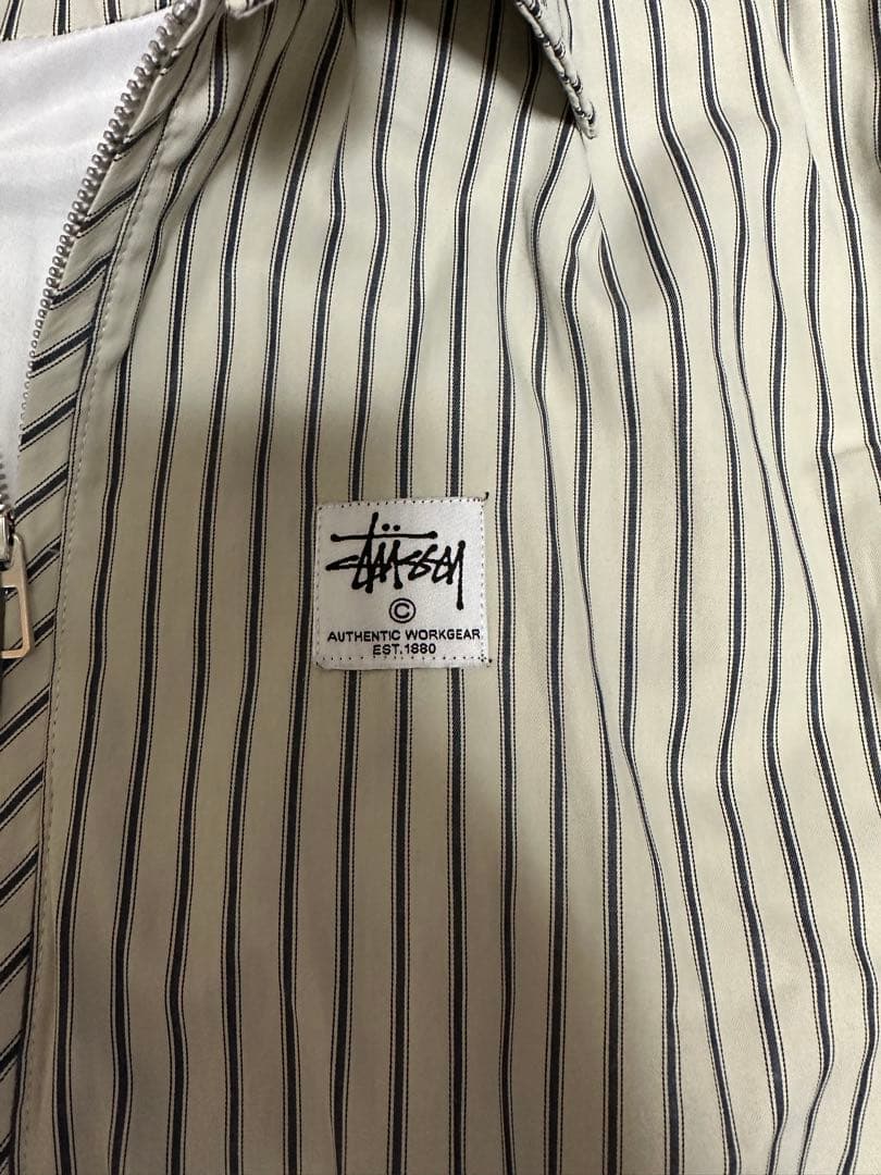Stussy ストライプ ワークジャケット　　　お値下げしました！