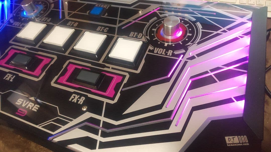 美品 サウンドボルテックス DAO SVRE9 三和ボタン 静音化 完動品