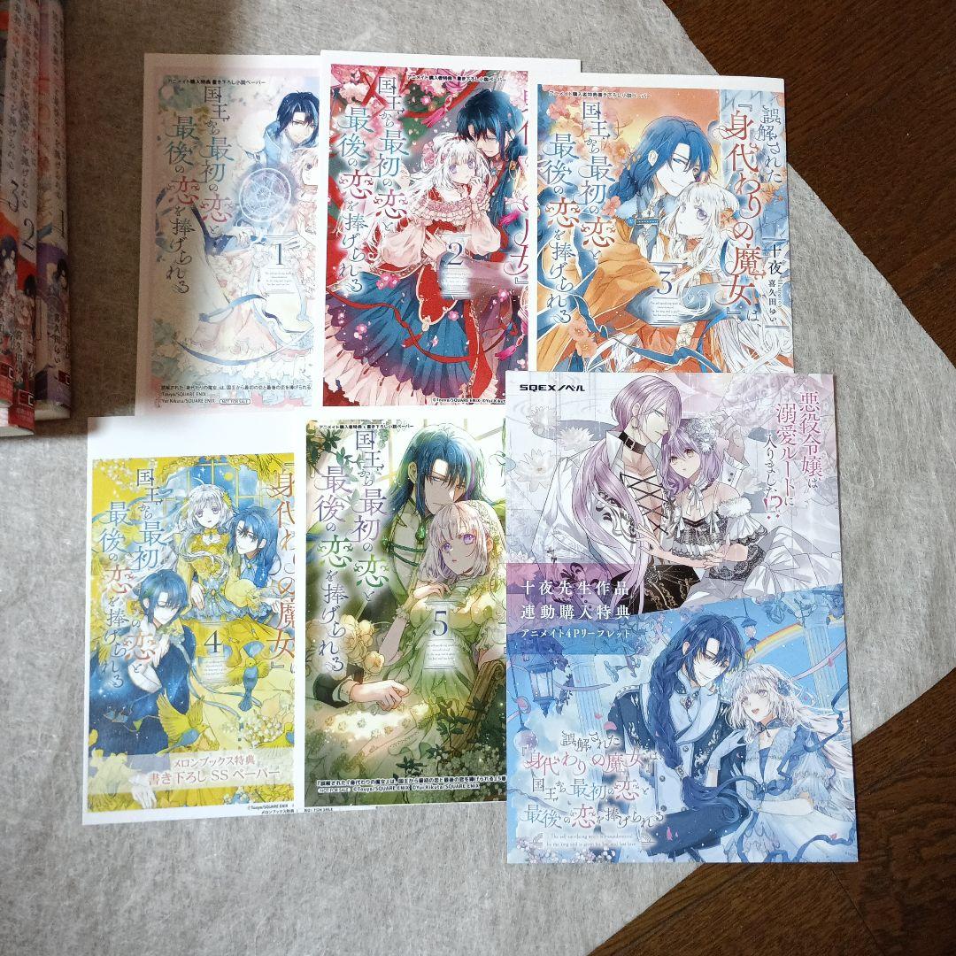 誤解された『身代わりの魔女』は、国王から最初の恋と最後の恋を捧げられる 全6巻