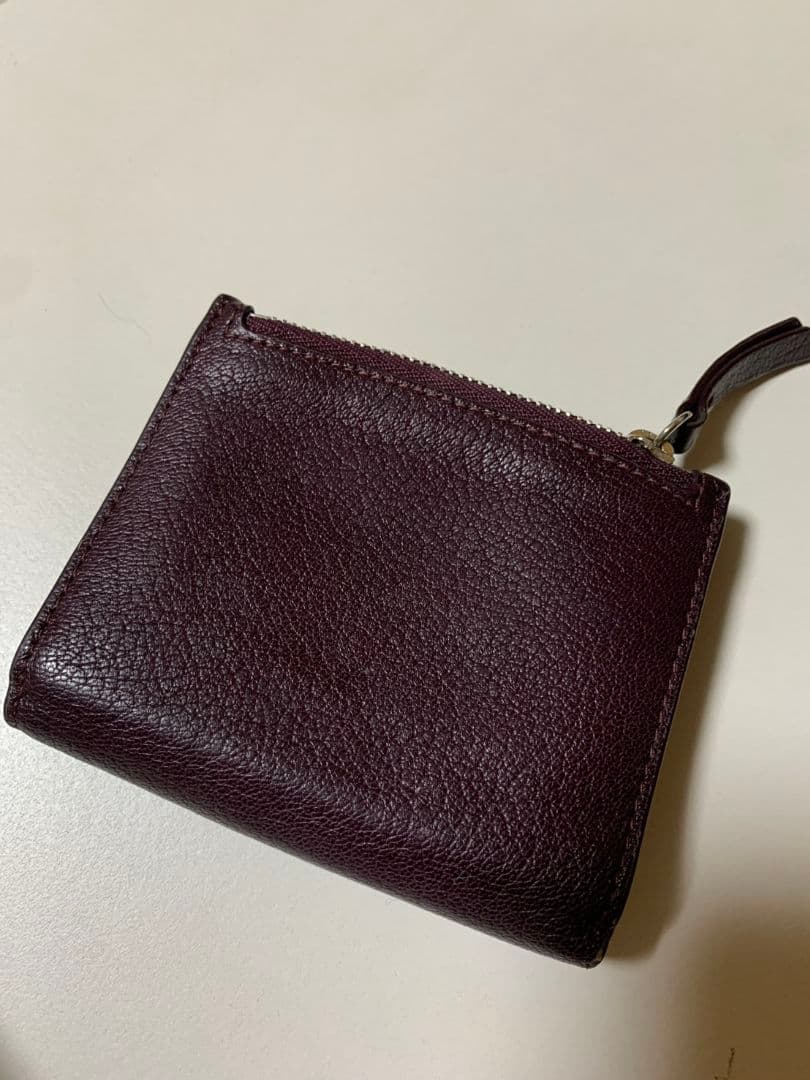 MM6 Maison Margiela 二つ折り財布 バーガンディ