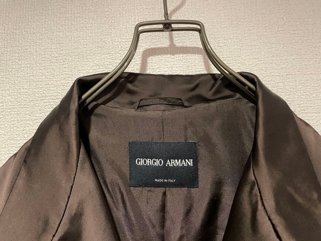 イタリア製 GIORGIO ARMANI シルク チェスター コート