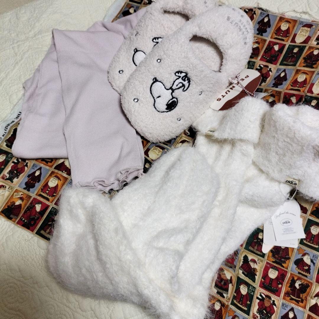 新品♥ジェラートピケ★スヌーピー ルームシューズ&レギンス&靴下セット