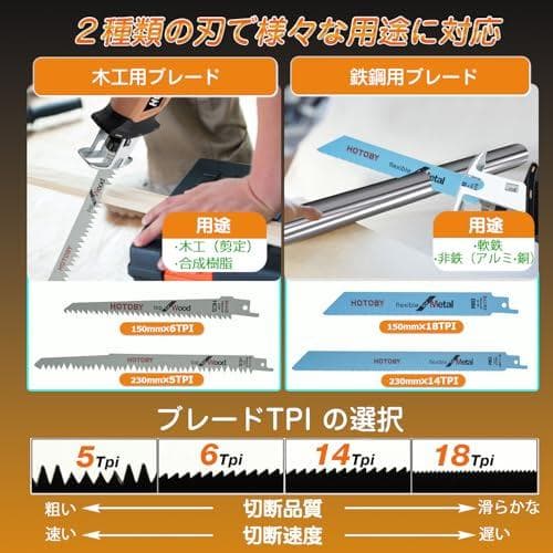 電動ノコギリ 充電式 レシプロソー 大容量バッテリー2個付き PSE認証済み m