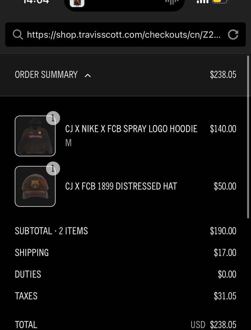 Travis Scott × FC Barcelona Cap