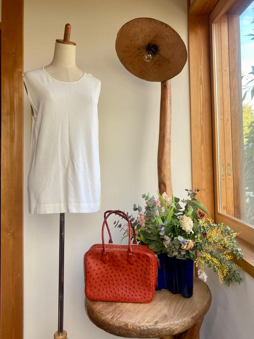 HERMES マルジェラ期　セリエボタン　バイカラーアンサンブル クリーニング済