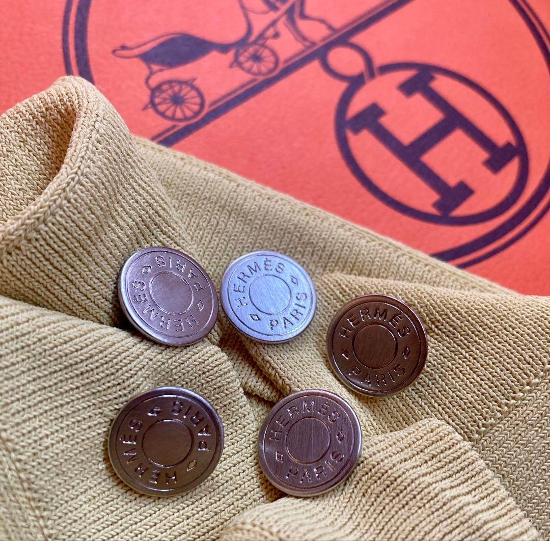 HERMES マルジェラ期　セリエボタン　バイカラーアンサンブル クリーニング済