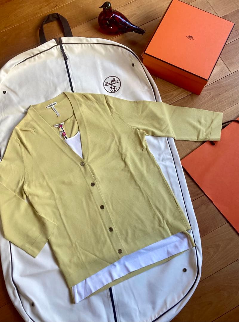 HERMES マルジェラ期　セリエボタン　バイカラーアンサンブル クリーニング済