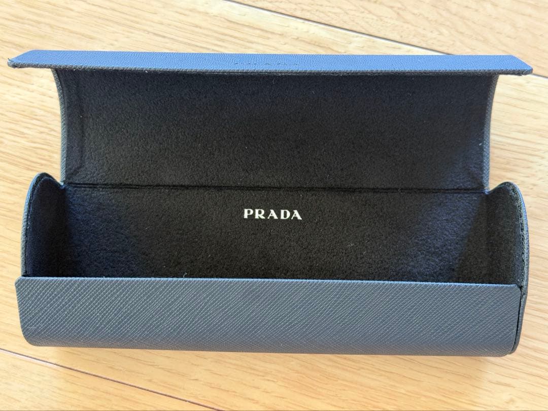 PRADA プラダ メガネ VPR13ZD ブラック 度なし ケース箱付き 美品