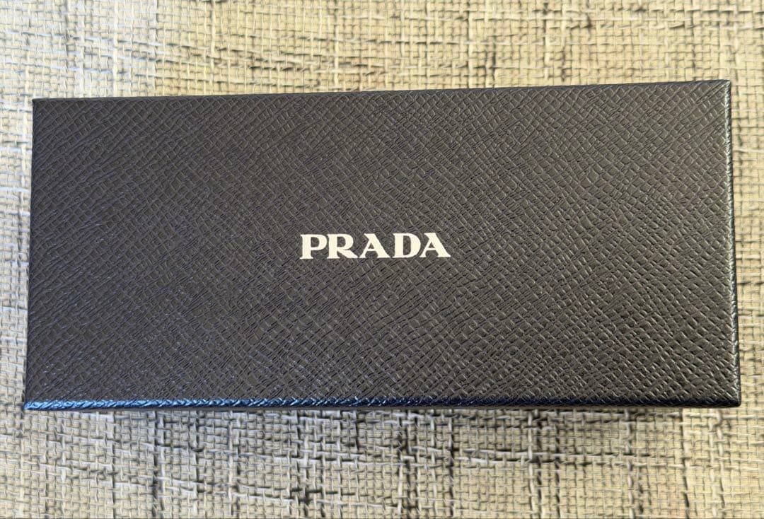 PRADA プラダ メガネ VPR13ZD ブラック 度なし ケース箱付き 美品