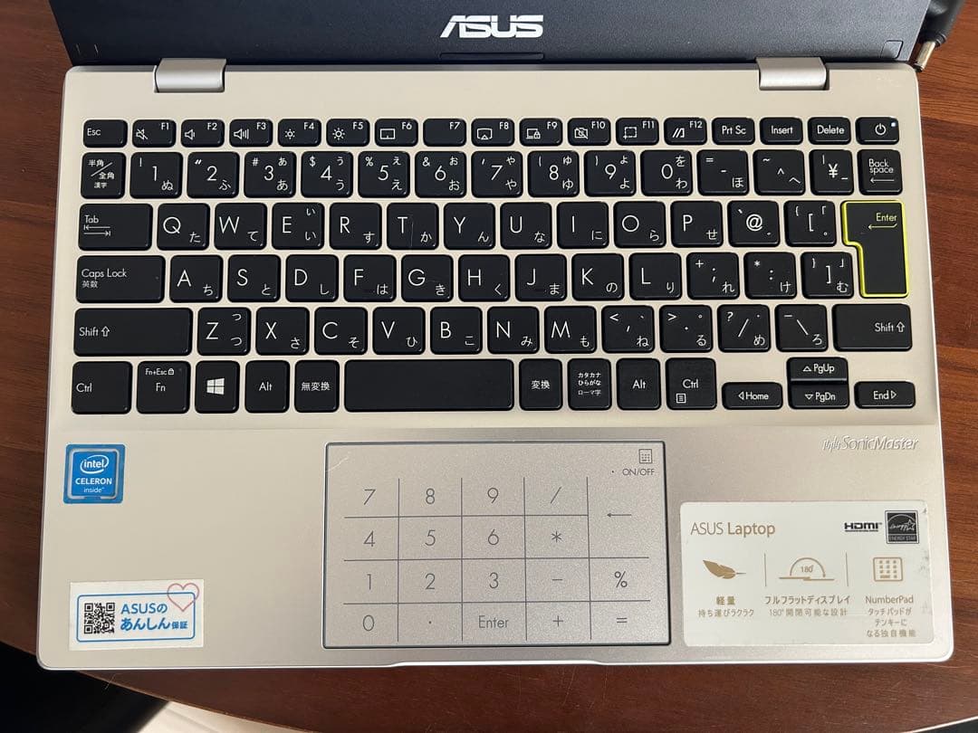 ASUS ノートPC 充電ケーブル付き E210