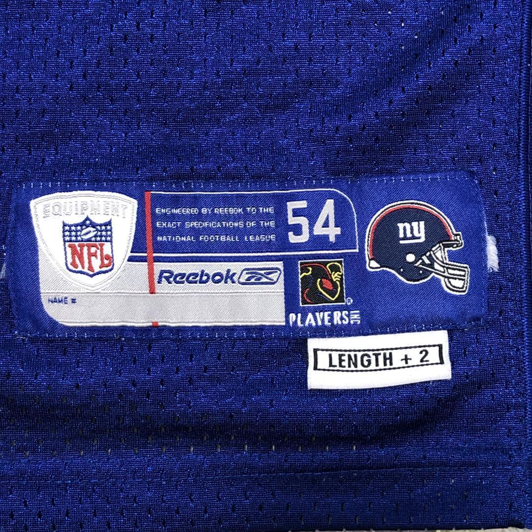 NFLジャイアンツ リーボック ユニフォーム アメフト ゲームシャツ 刺繍