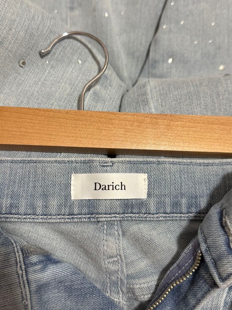 Darich　ドロップビジューフレアデニムパンツ　M