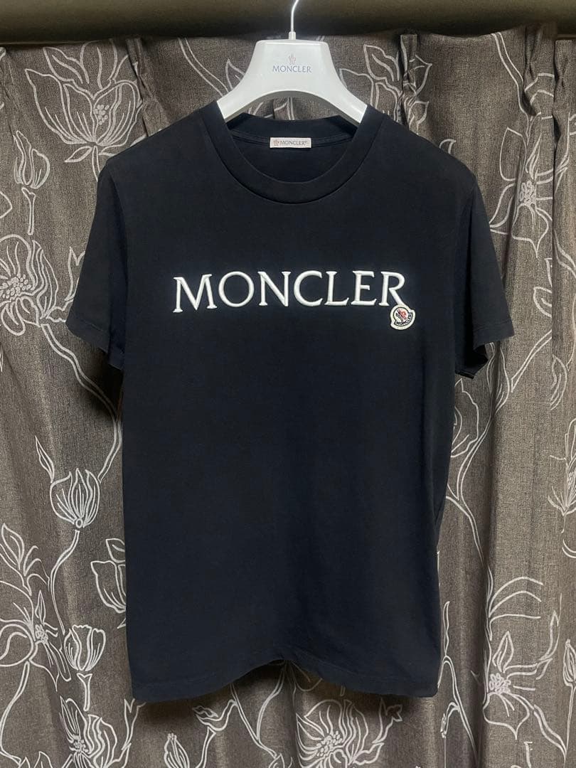 新作♪MONCLER 国内正規モンクレール 刺繍ロゴ Tシャツ S 定価5万円