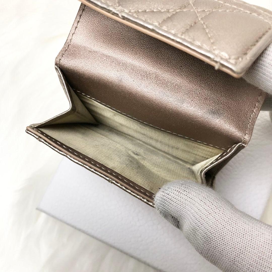 【せいか】Dior 三つ折り財布 レディディオール ロータスウォレット