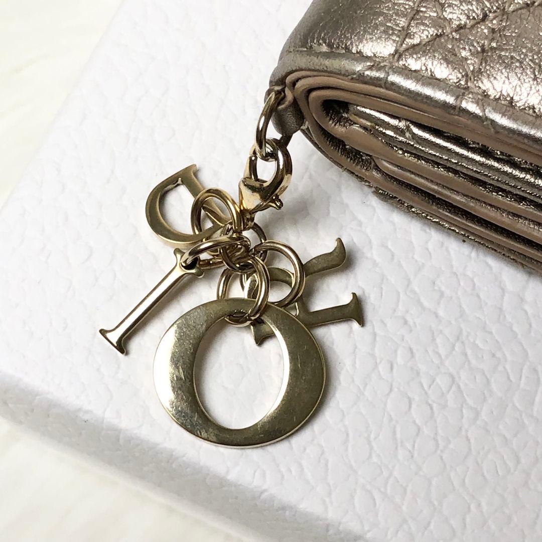 【せいか】Dior 三つ折り財布 レディディオール ロータスウォレット