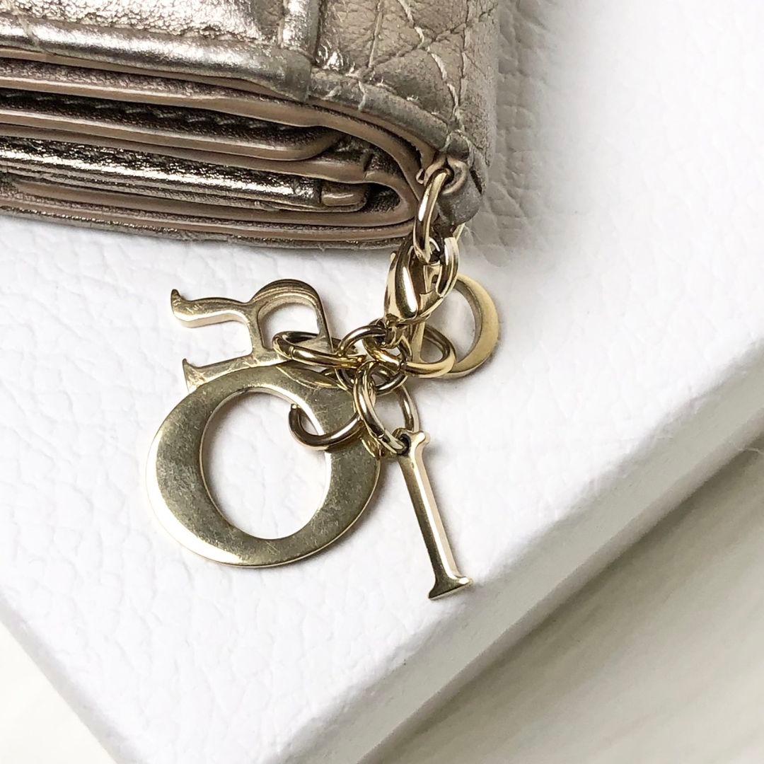 【せいか】Dior 三つ折り財布 レディディオール ロータスウォレット