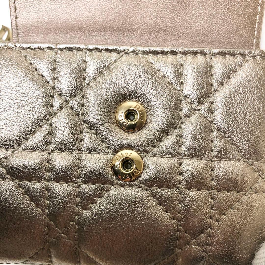 【せいか】Dior 三つ折り財布 レディディオール ロータスウォレット