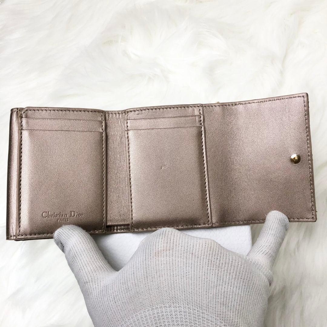 【せいか】Dior 三つ折り財布 レディディオール ロータスウォレット