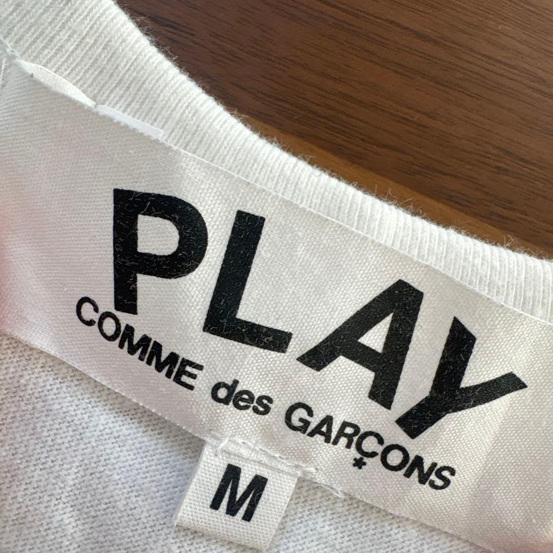 COMME des GARCONS PLAY 迷彩柄ハート Tシャツ M