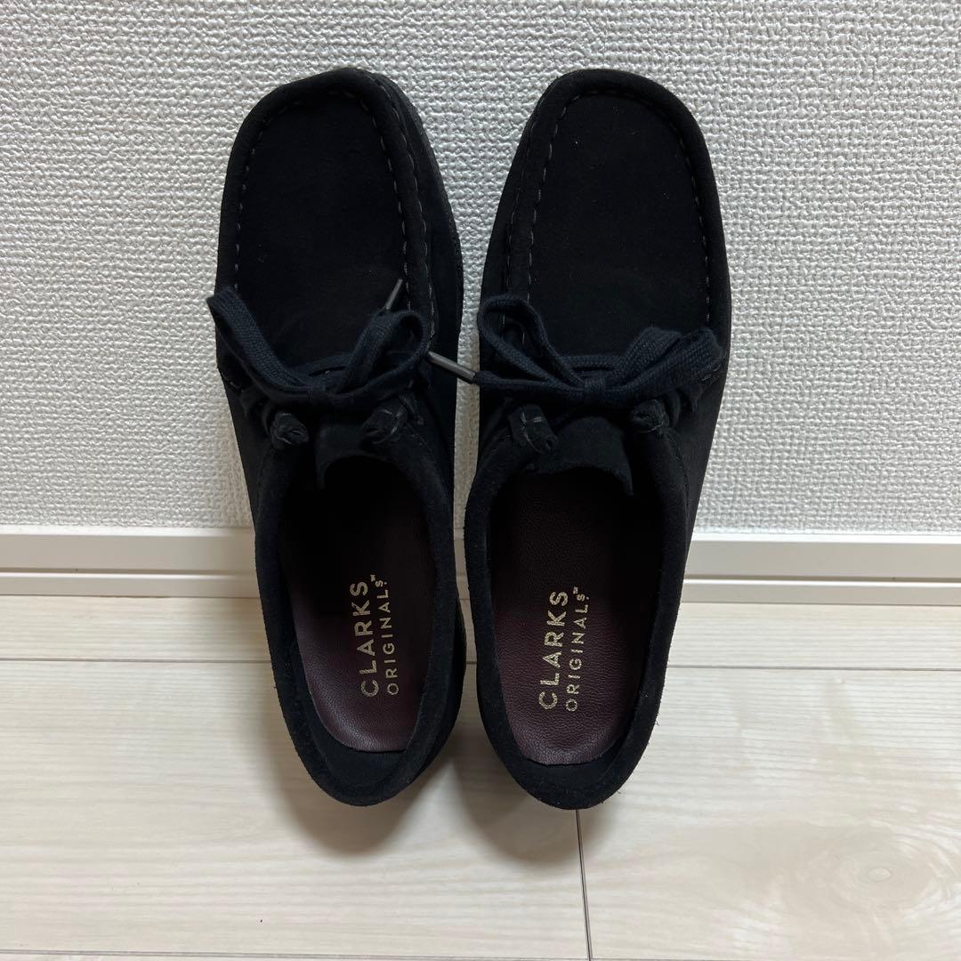 【着用2回のみ】クラークス　ワラビー　黒　25cm