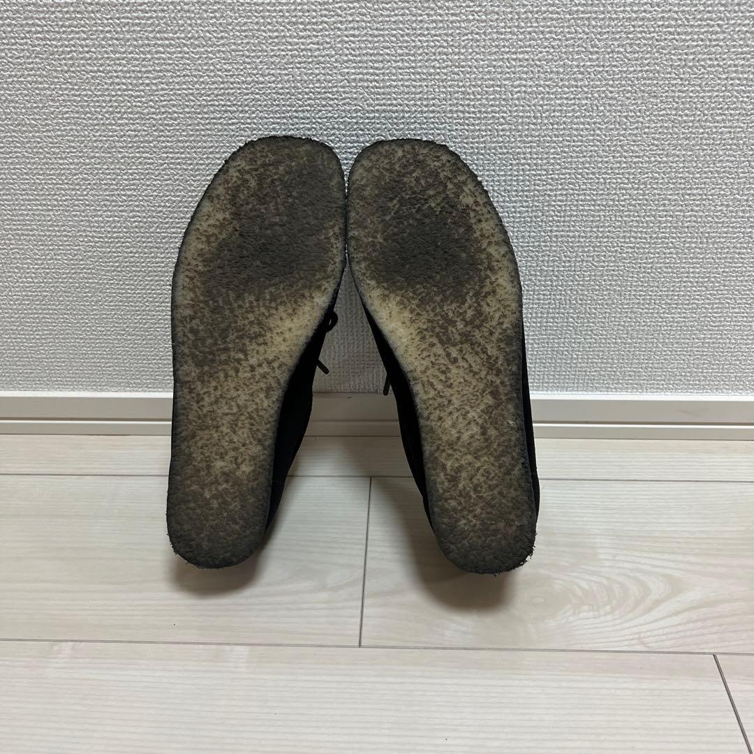 【着用2回のみ】クラークス　ワラビー　黒　25cm