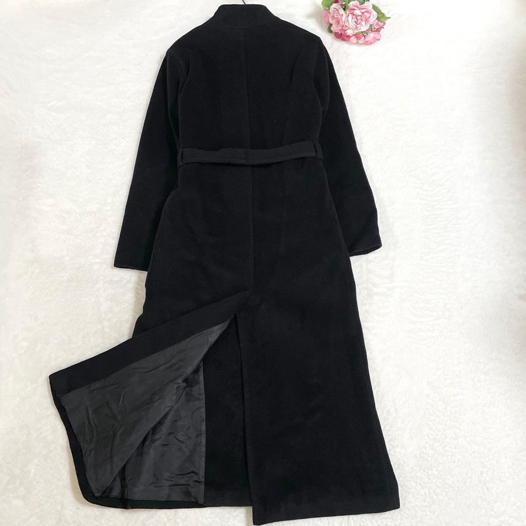 美品● マックスマーラ ロングコート ベルト ウール カシミヤ 40 着丈124