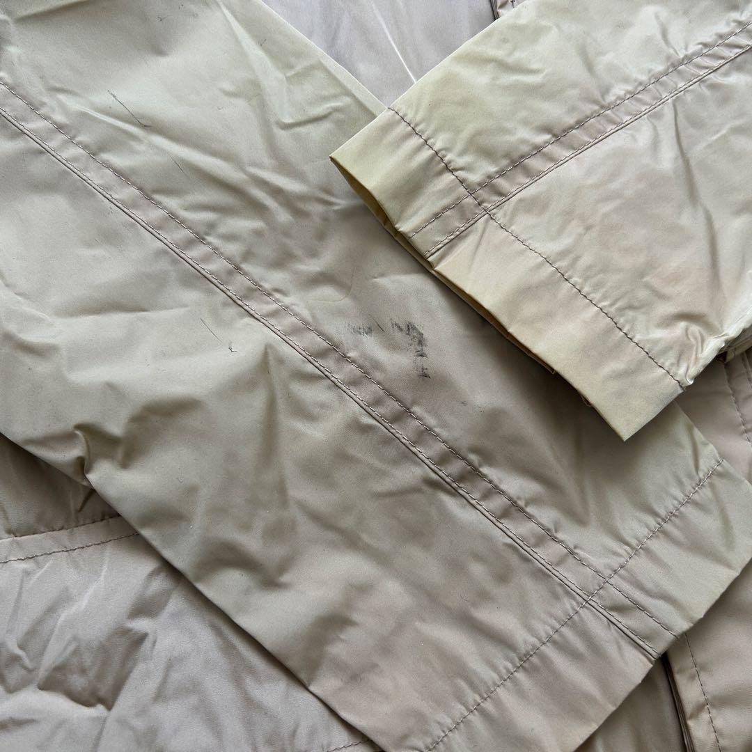 90s ポロラルフローレン ロング フードコート L ベージュ ナイロン 古着