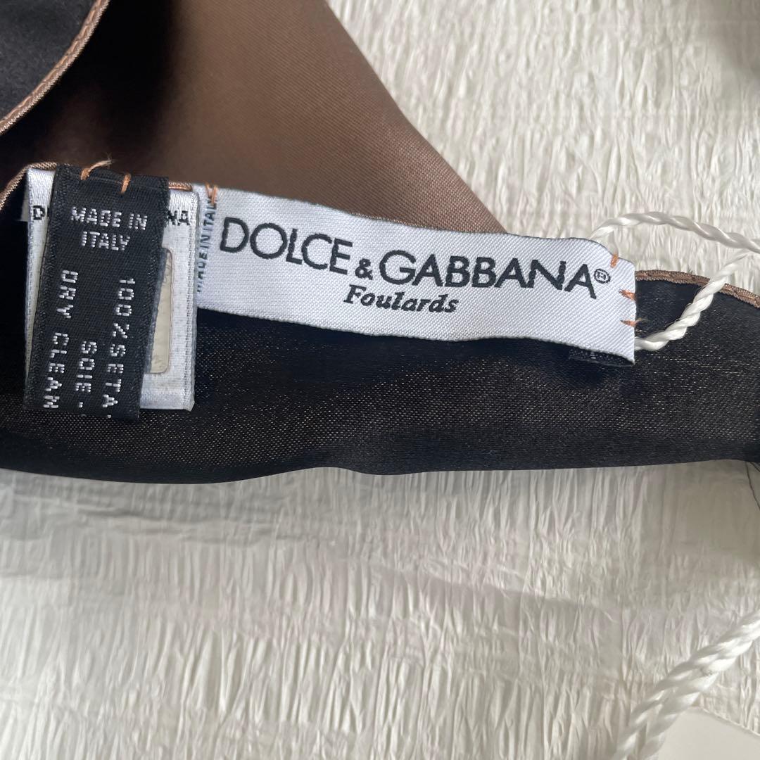 【タグ付、大判、和装にも】DOLCE&GABBANA シルク フリンジ ストール