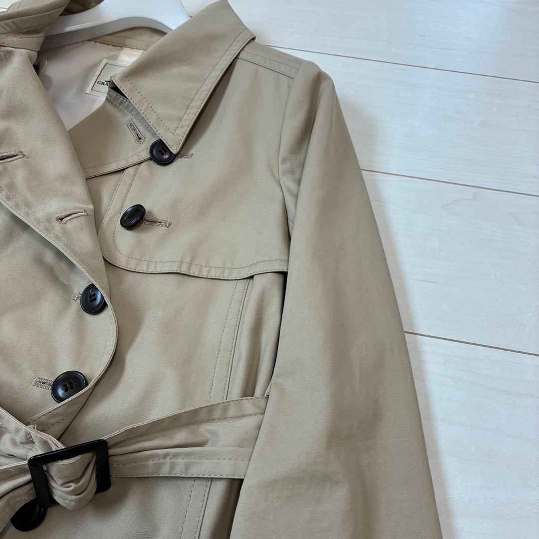 美品　グレースコンチネンタル　グレースクラス　トレンチコートキュプラ　サイズ38