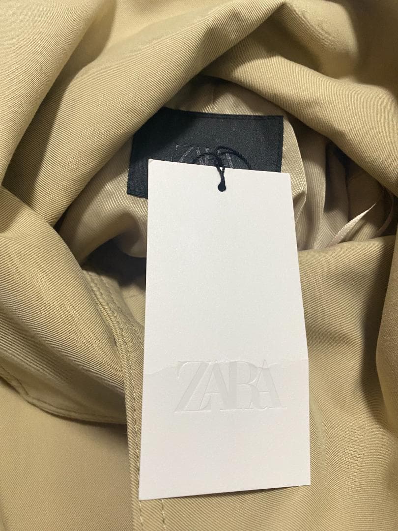 ZARA ショートトレンチコート ライトゴールデンブラウン XS～S
