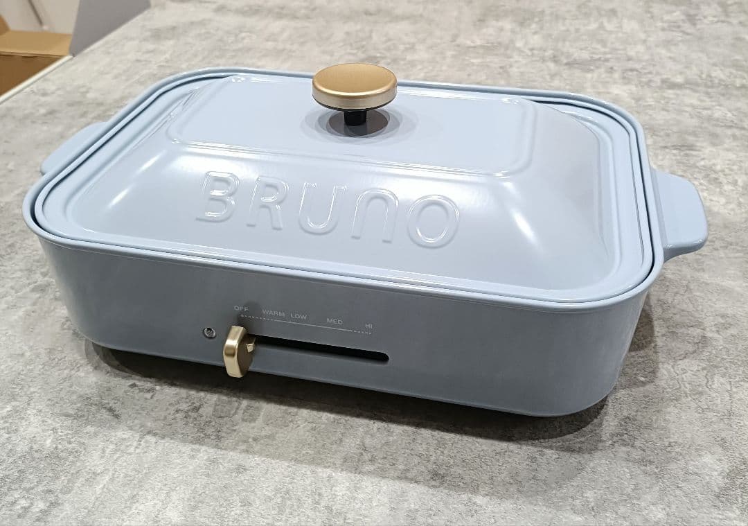 BRUNO ブルーノ コンパクトホットプレート ライトブルー 未使用品