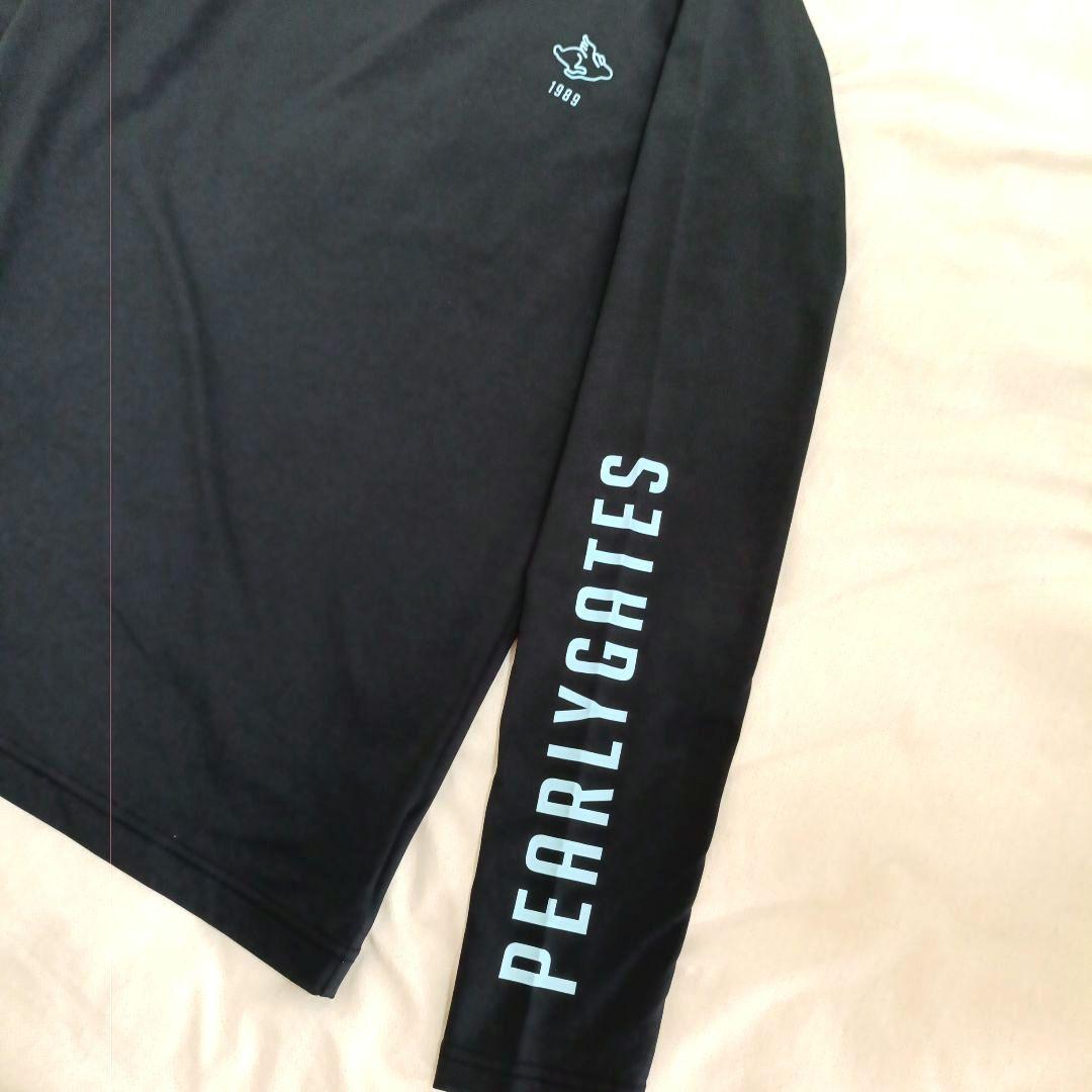 【極美品】PEARLY GATES モックネックシャツ　インナー　プリント（Ｌ）