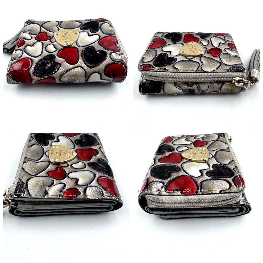 ATAO アタオ ワルツ ハッピーヴィトロキャトル プラチナグラス 3つ折り財布