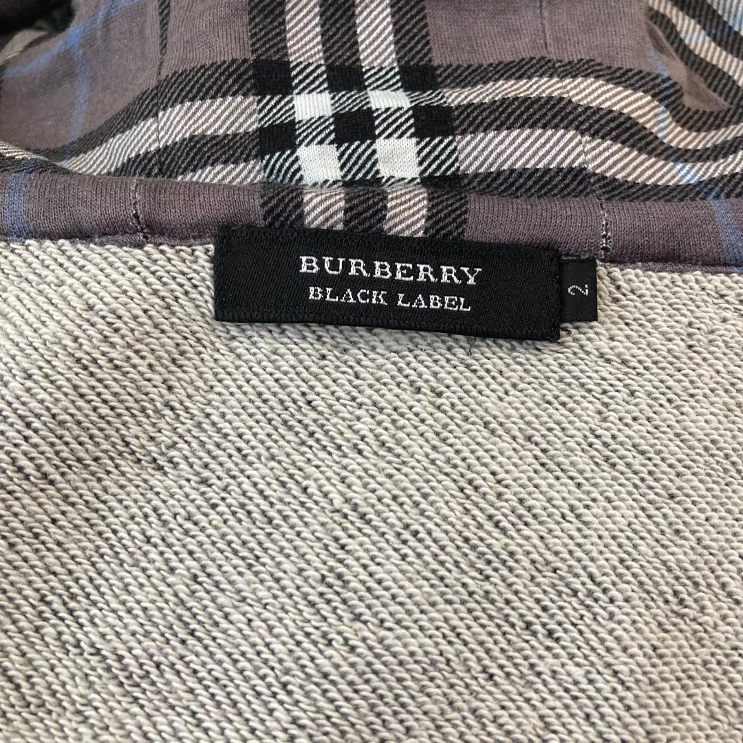 BURBERRY BLACK LABEL 　ラビットファー付きパーカー　サイズ２