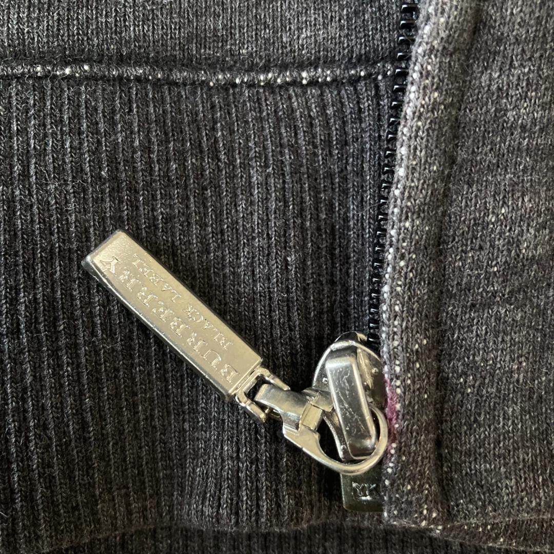 BURBERRY BLACK LABEL 　ラビットファー付きパーカー　サイズ２