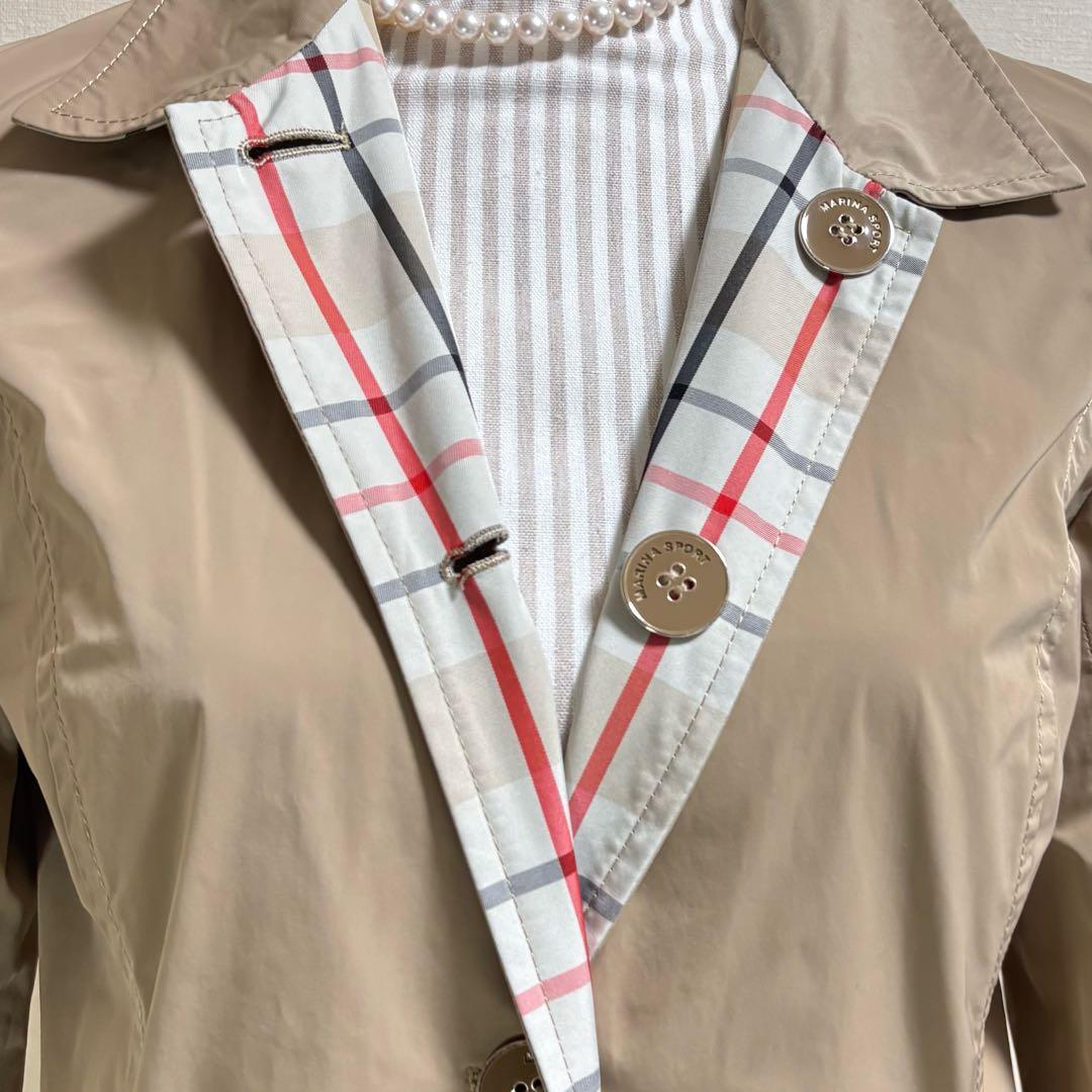 MaxMara マリナスポーツ　マリナリナルディ　リバーシブルトレンチコート　L