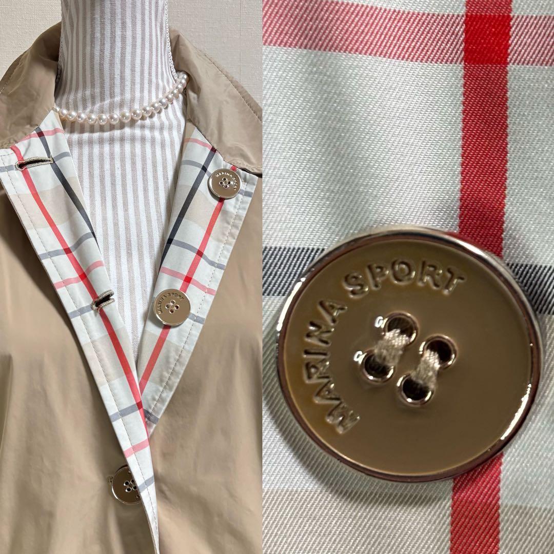 MaxMara マリナスポーツ　マリナリナルディ　リバーシブルトレンチコート　L